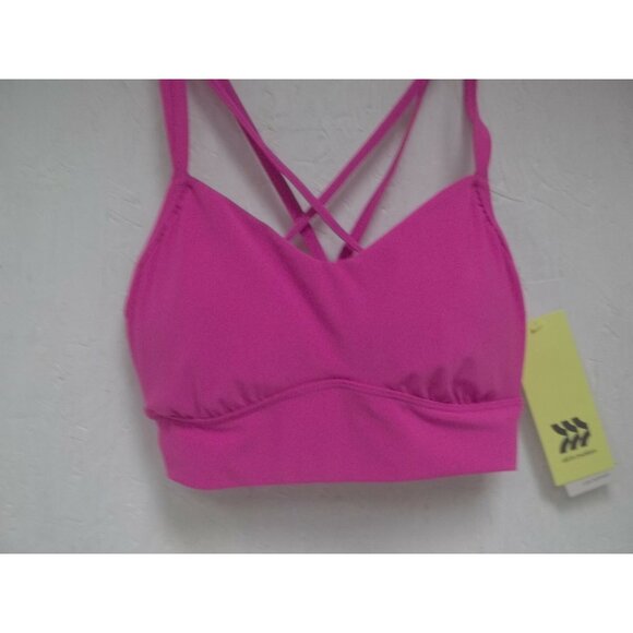All In Motion Women's Sports Bra 66ZRL Wire Free Fuchsia Size Small New !!! - Picture 1 of 2